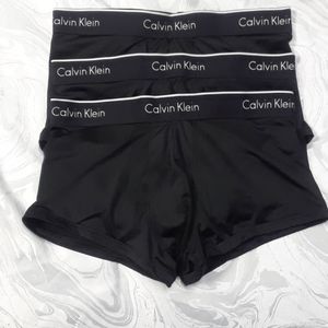 Men's Calvin Klein Black Microfiber Trunks
